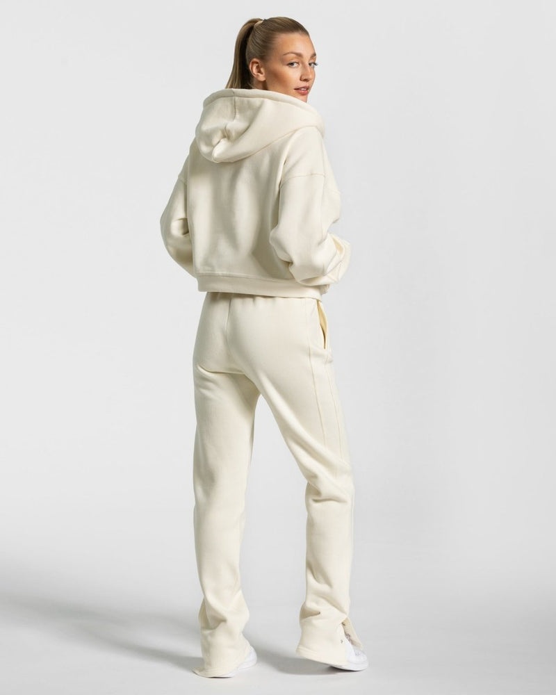 Teveo Sassy Slit Jogger White | KQJZ1257