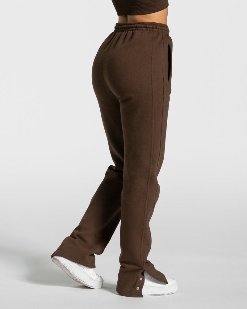 Teveo Sassy Slit Jogger Brown | LRZP1296