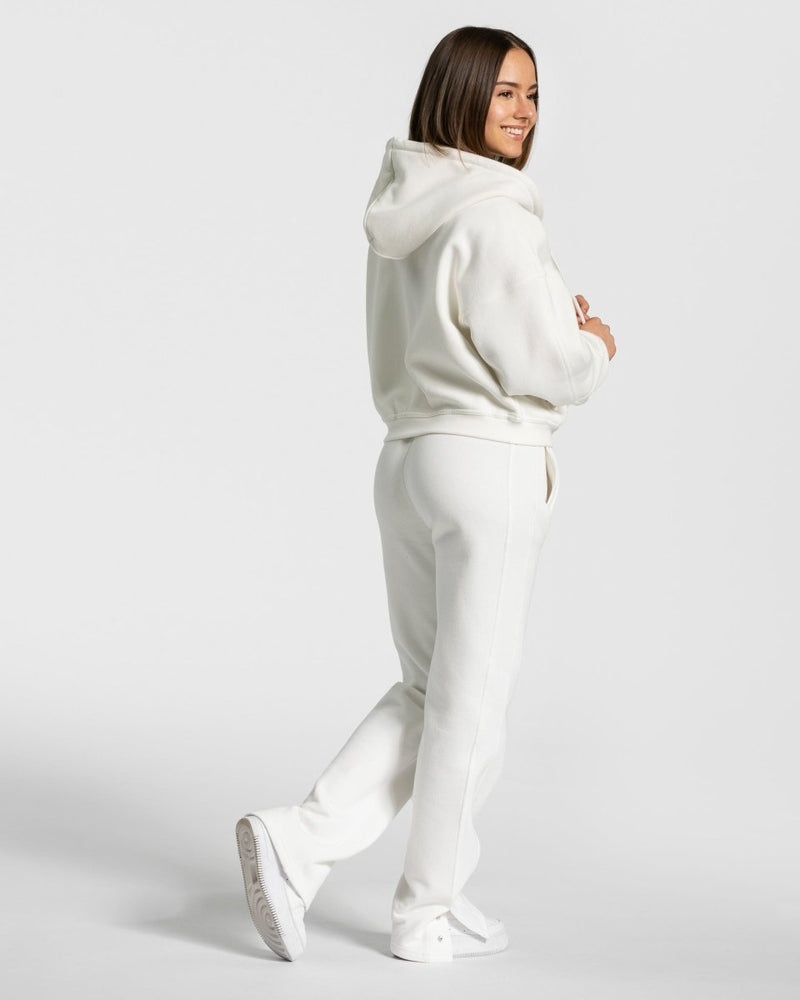 Teveo Sassy Slit Jogger White | SZHW5939