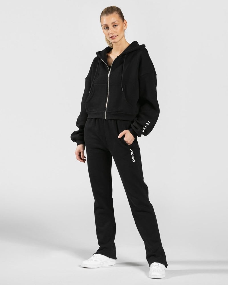 Teveo Sassy Slit Jogger Black | XQJY4366