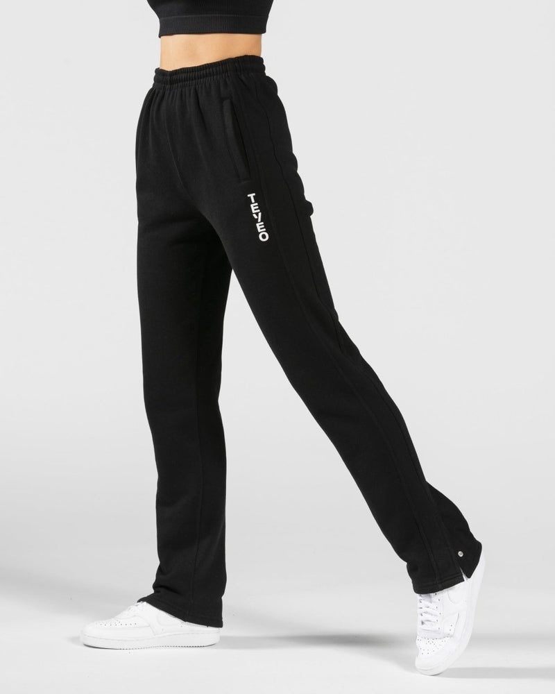 Teveo Sassy Slit Jogger Black | XQJY4366