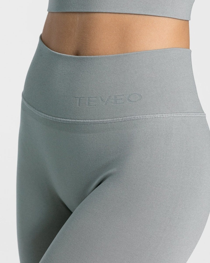 Teveo Sassy Slit Leggings Grey Blue | HREY0580