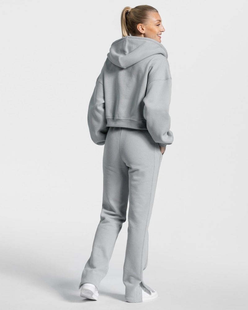 Teveo Sassy Zip Hoodie Grey Blue | IZSK7890