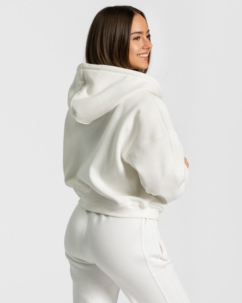 Teveo Sassy Zip Hoodie White | FVXE6843