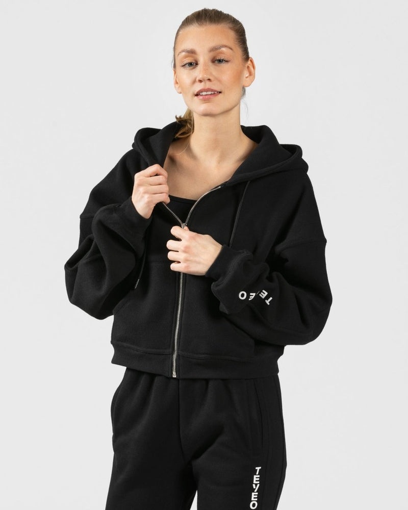 Teveo Sassy Zip Hoodie Black | ITCC9928