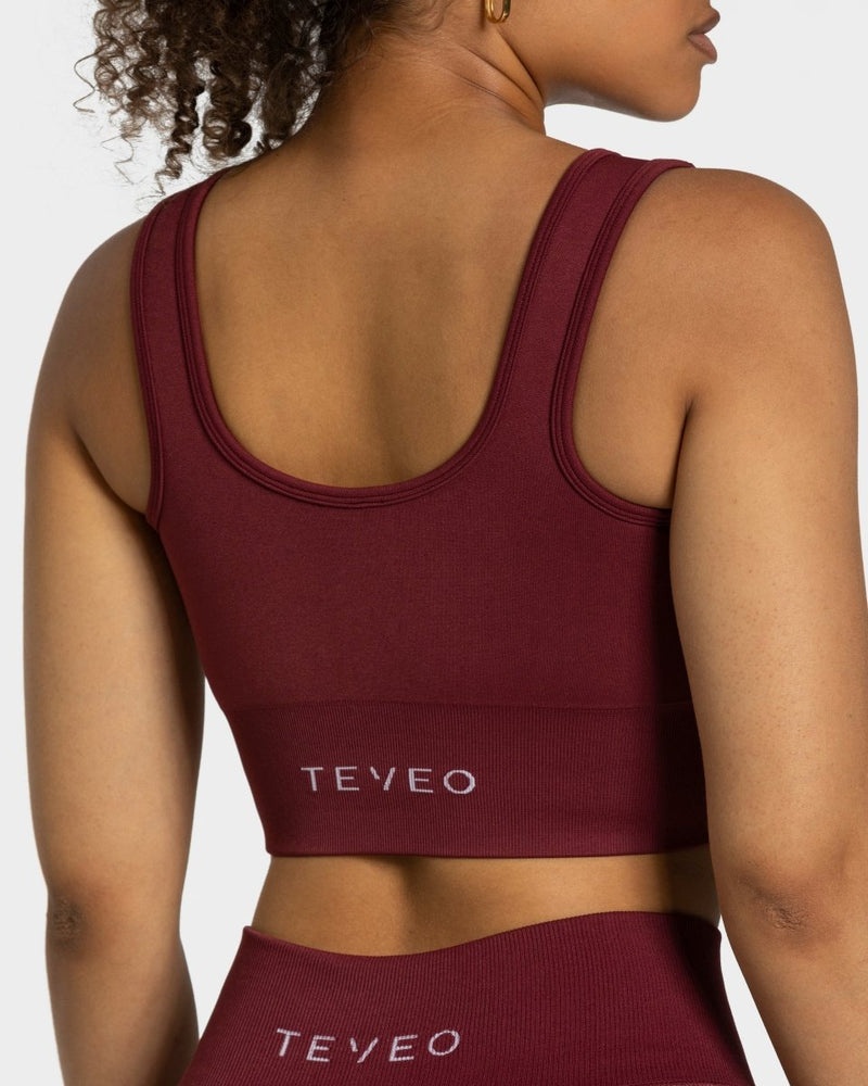 Teveo Sensation Bra Burgundy Red | UAJJ2774