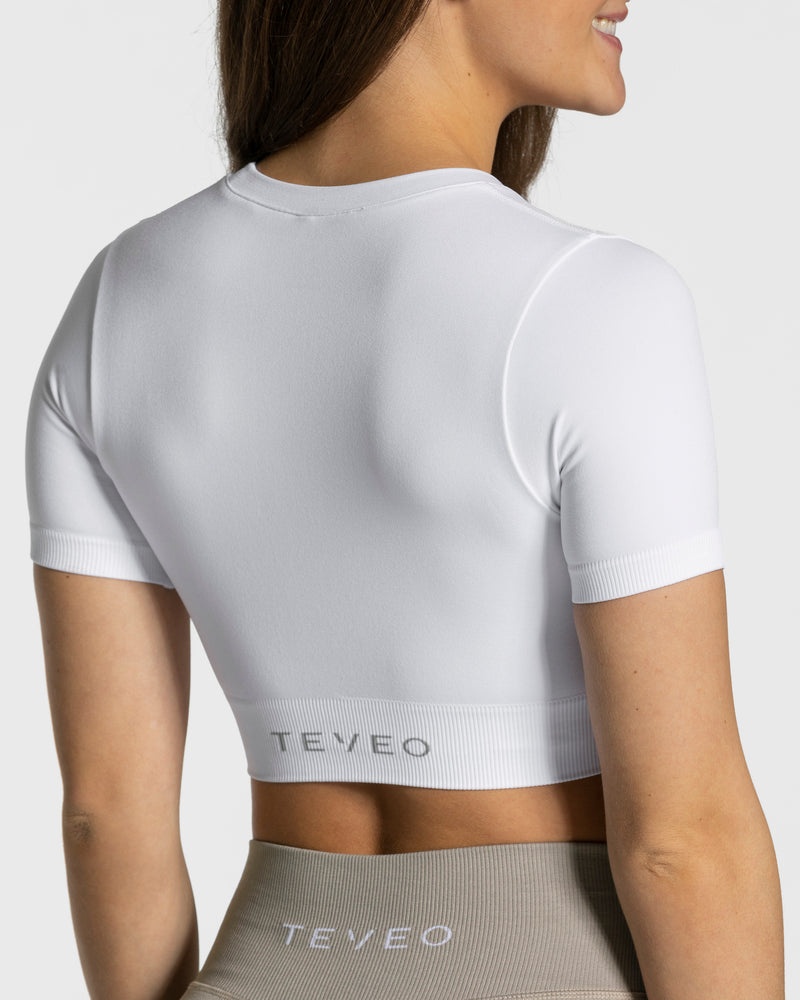 Teveo Sensation Crop Top White | LIND2355