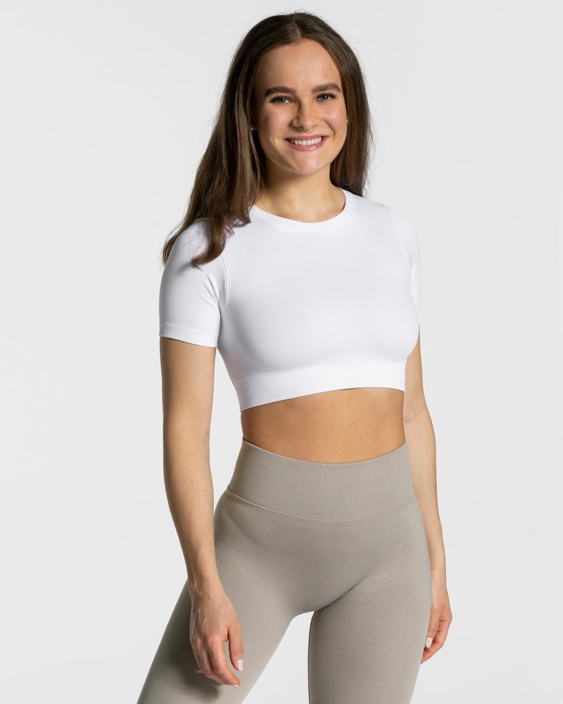 Teveo Sensation Crop Top White | LIND2355