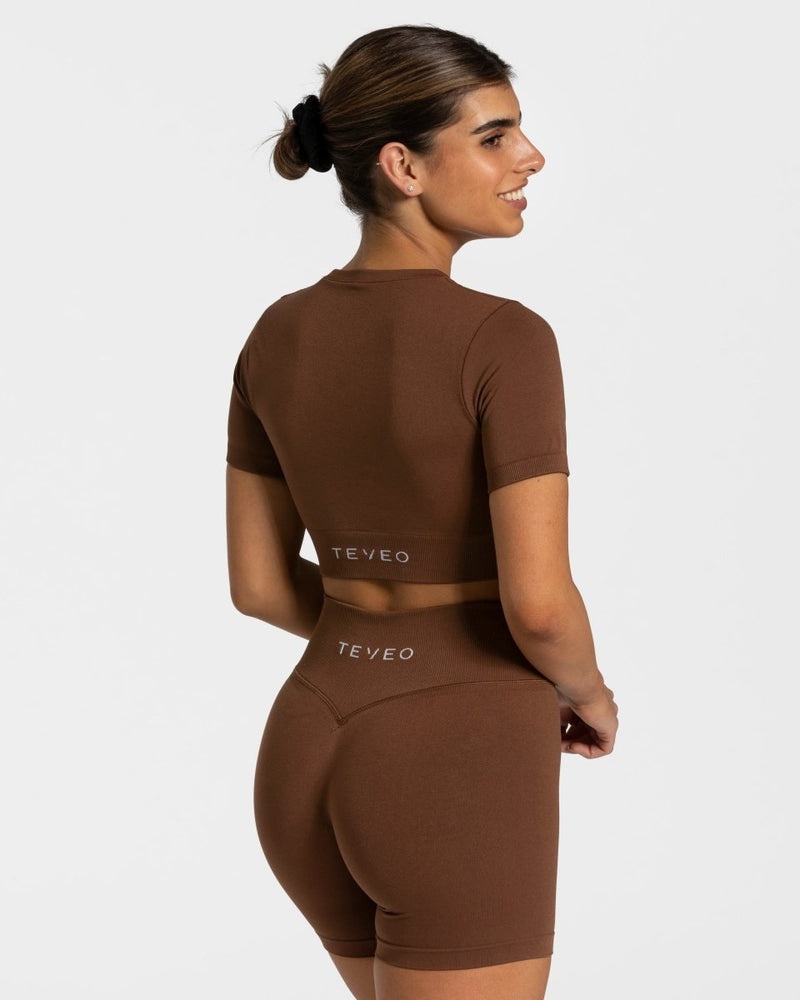 Teveo Sensation Crop Top Caramel | YJOI1366