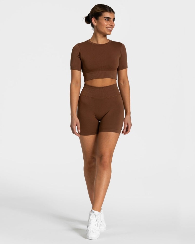 Teveo Sensation Crop Top Caramel | YJOI1366