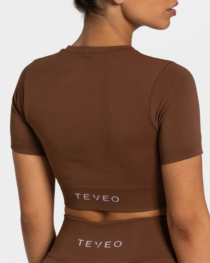 Teveo Sensation Crop Top Caramel | YJOI1366