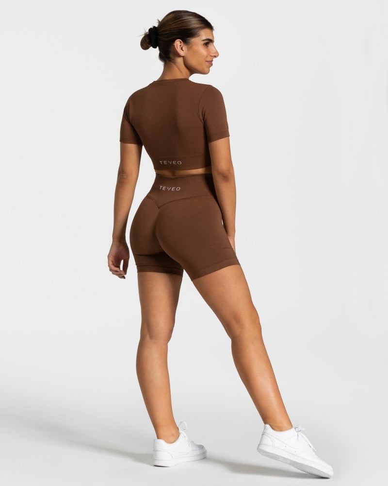 Teveo Sensation Crop Top Caramel | YJOI1366