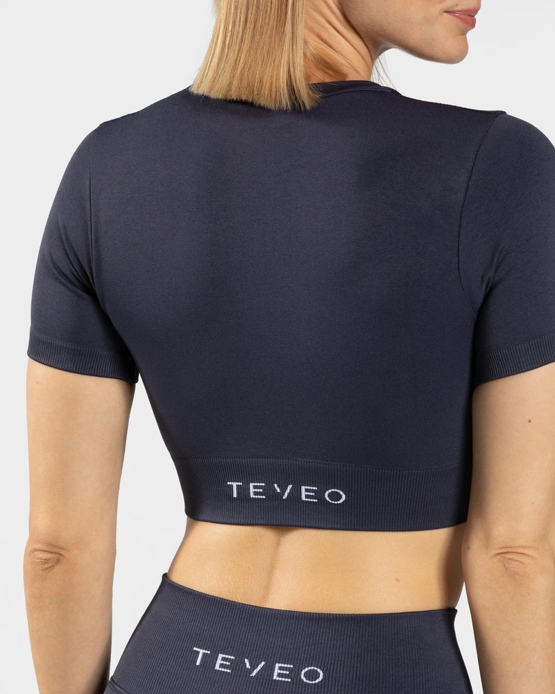 Teveo Sensation Crop Top Dark Blue | TGNC7313