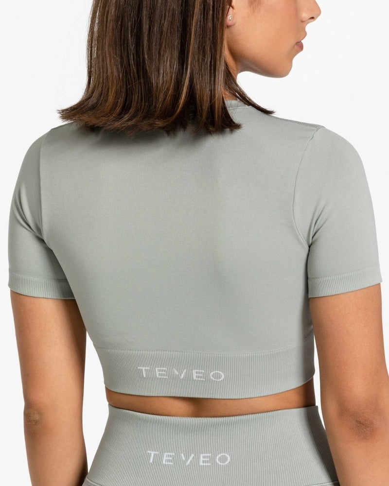 Teveo Sensation Crop Top Grey | NRGB5474