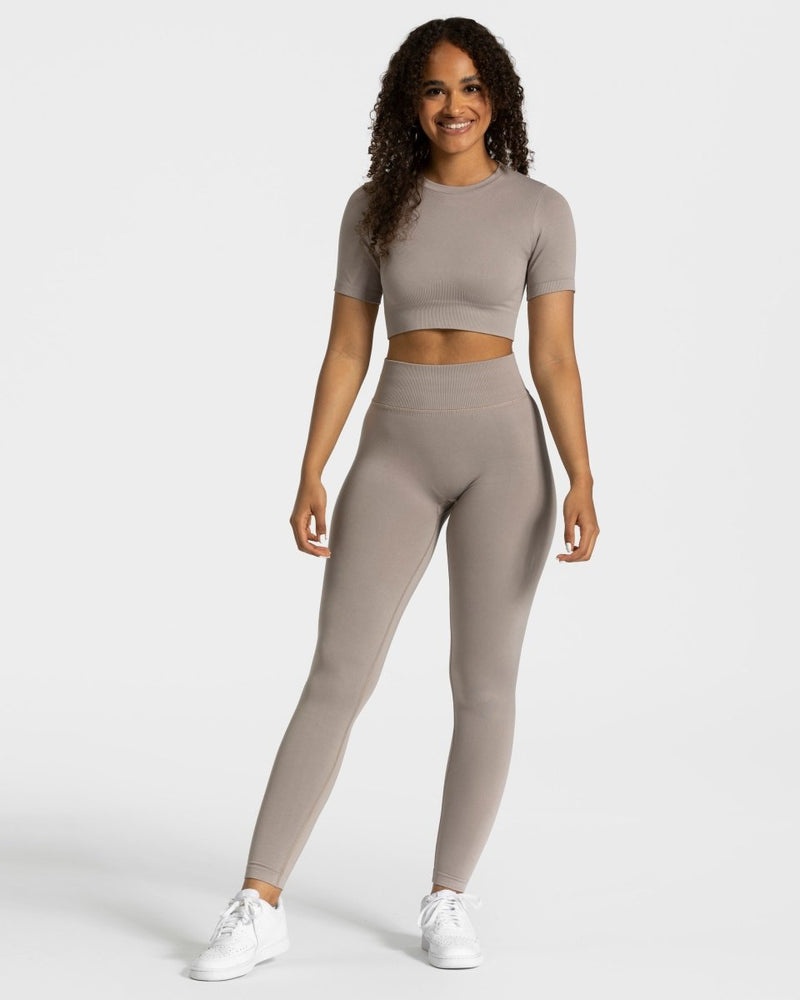 Teveo Sensation Crop Top Grey | IIQK6666