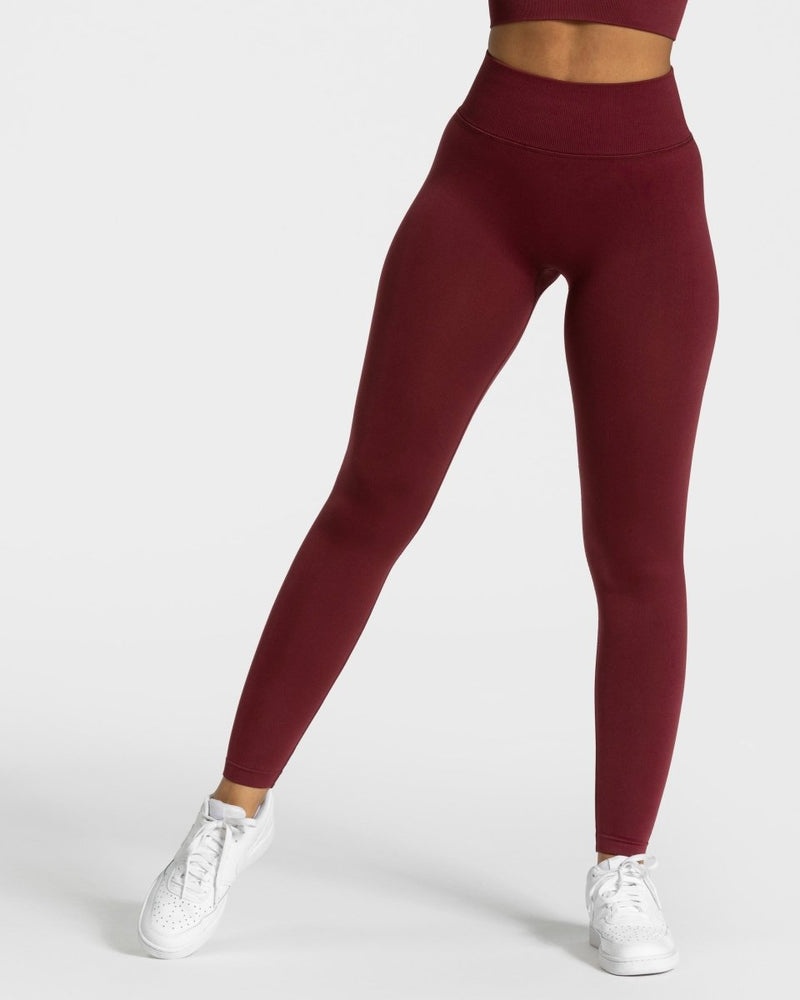 Teveo Sensation Leggings Burgundy Red | MQWI9204