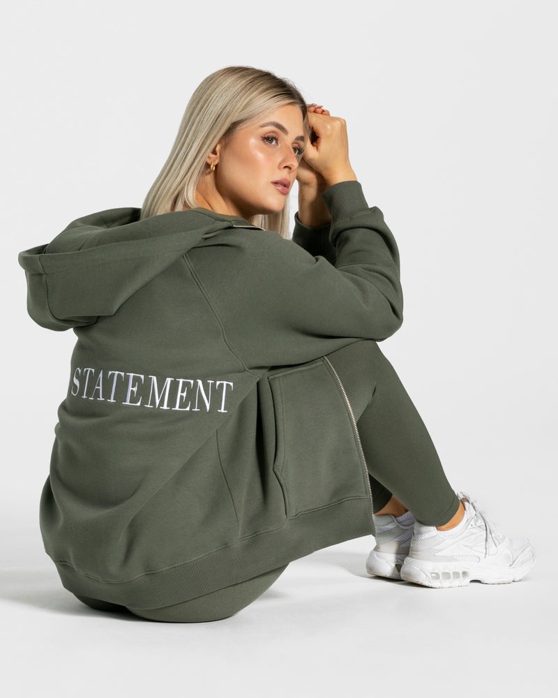 Teveo Statement Oversized Jacket Khaki | KFCT0106