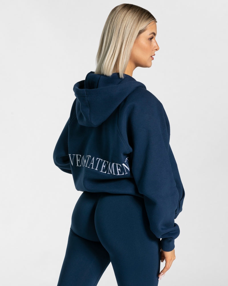 Teveo Statement Oversized Jacket Dark Blue | JMWQ1202