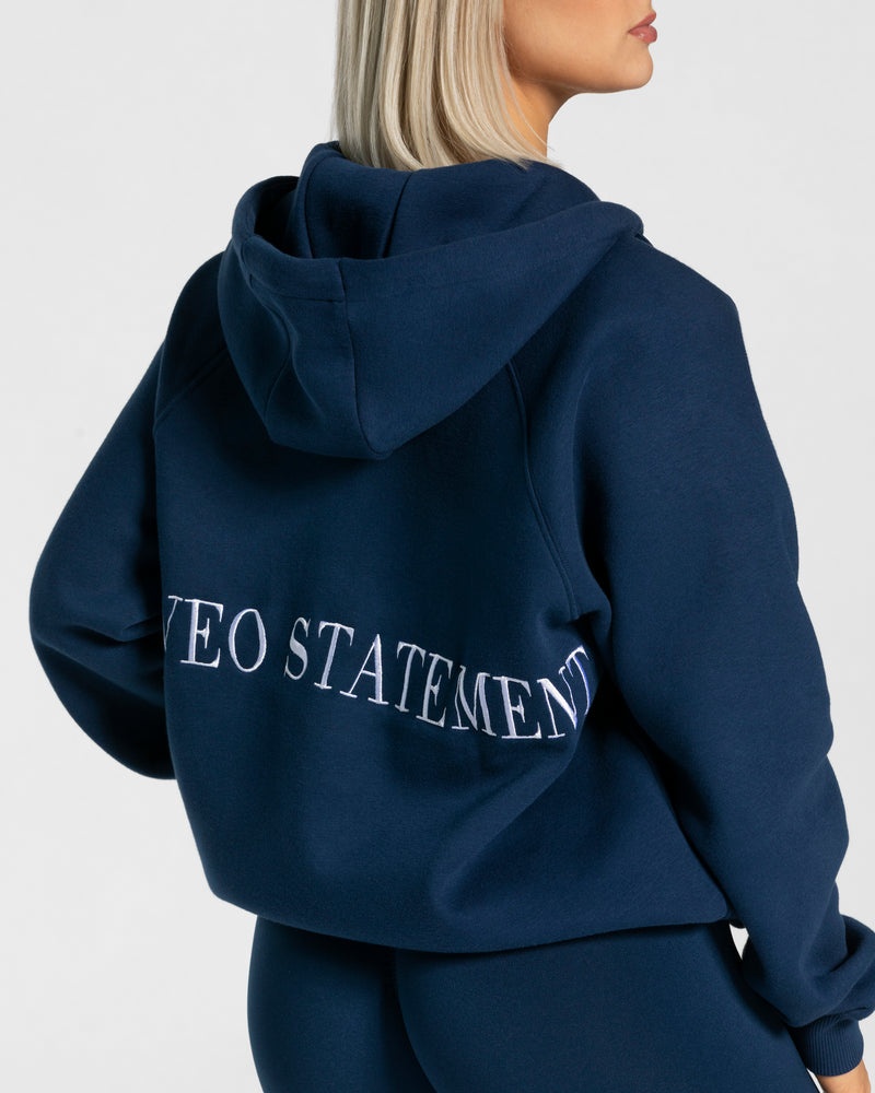 Teveo Statement Oversized Jacket Dark Blue | JMWQ1202