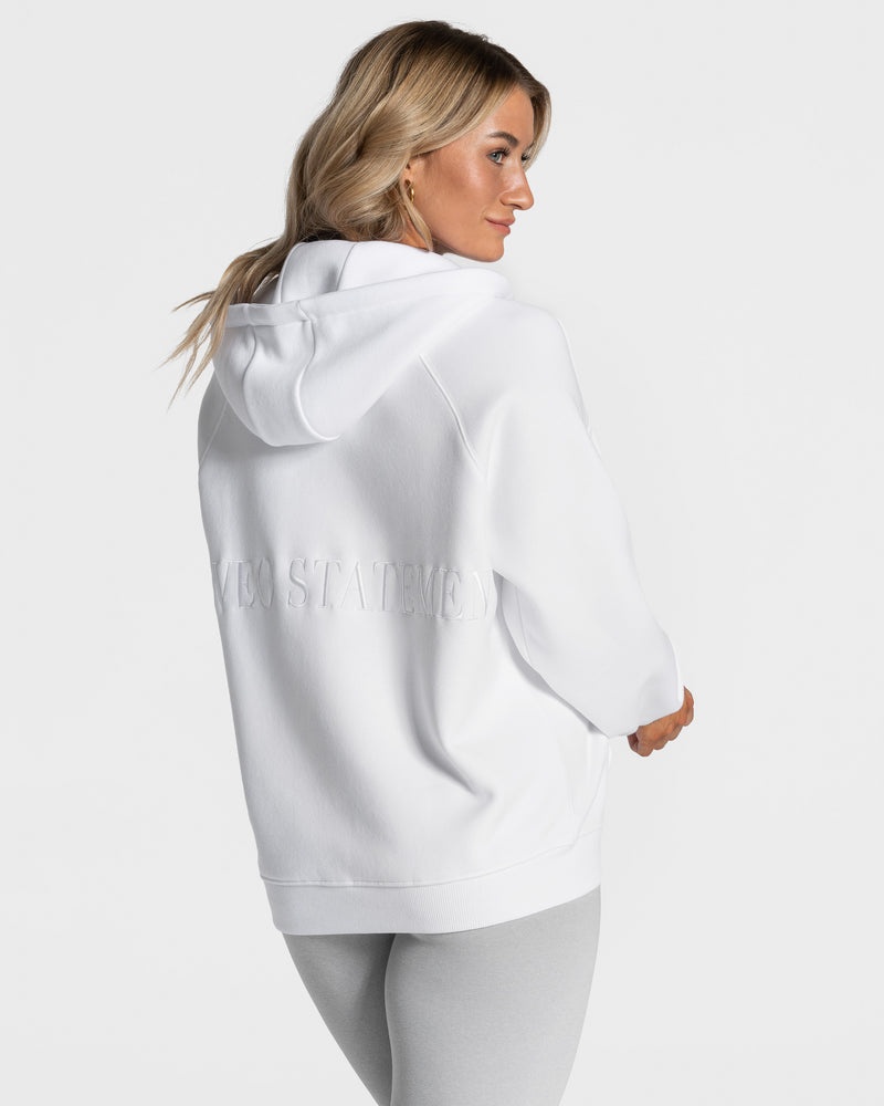 Teveo Statement Oversized Jacket White | TLPL9324