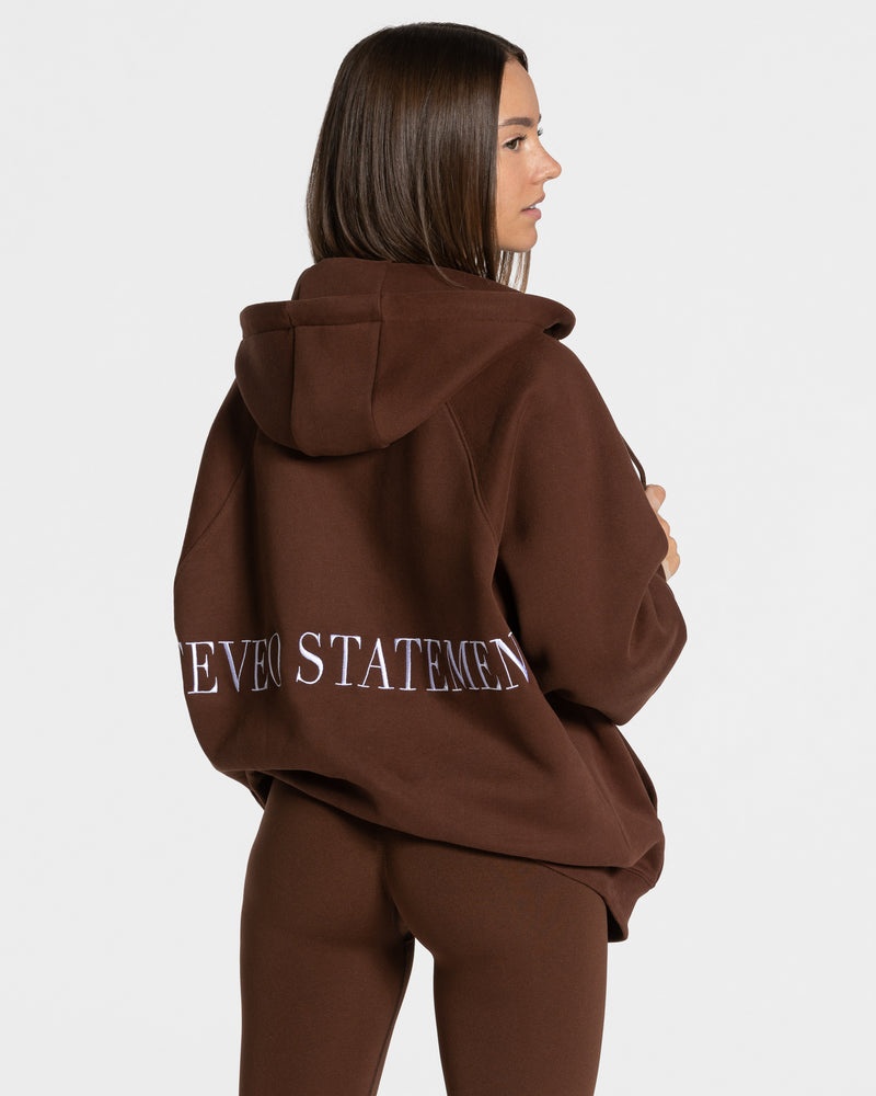 Teveo Statement Oversized Jacket Coffee | RRLW7538