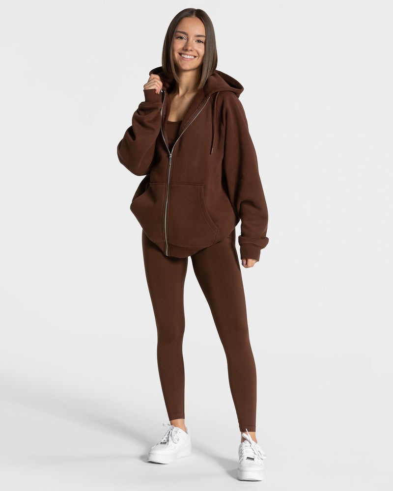 Teveo Statement Oversized Jacket Coffee | RRLW7538