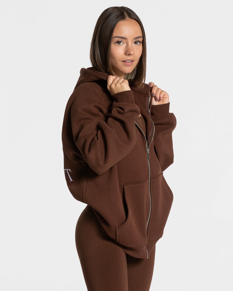 Teveo Statement Oversized Jacket Coffee | RRLW7538