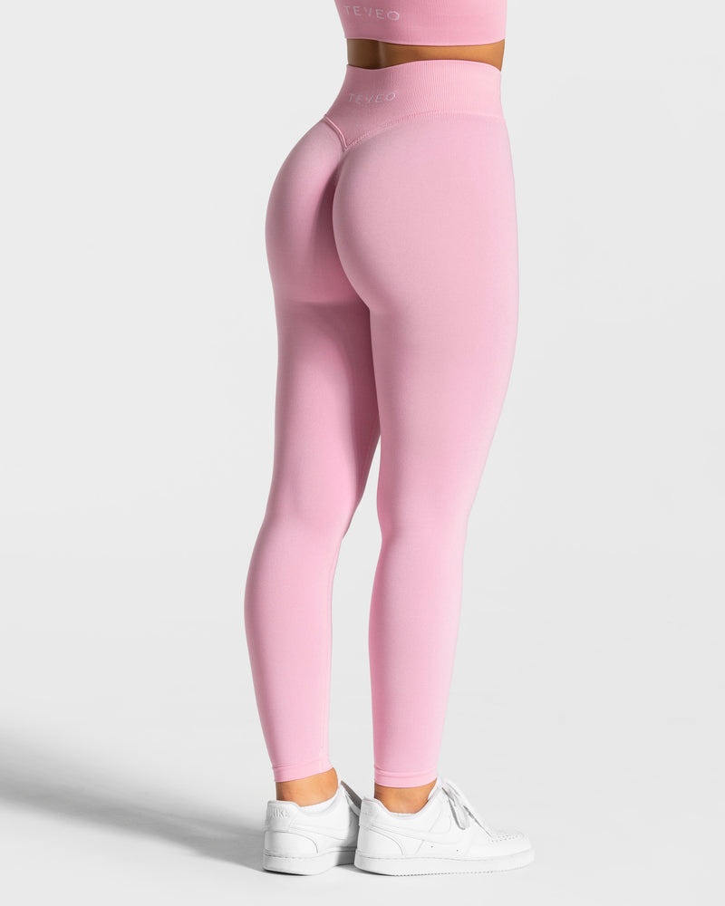 Teveo Statement Scrunch Leggings Pink | DBNP7722