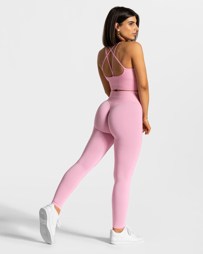 Teveo Statement Scrunch Leggings Pink | DBNP7722