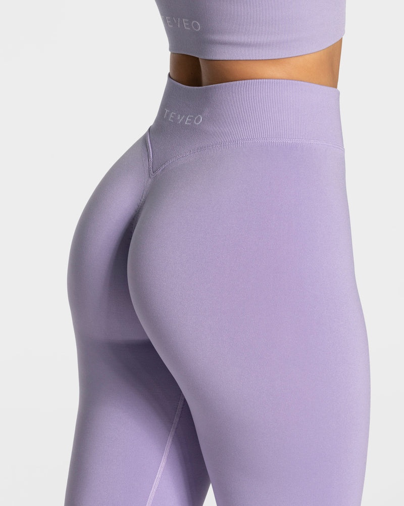 Teveo Statement Scrunch Leggings Purple | TZLV9951