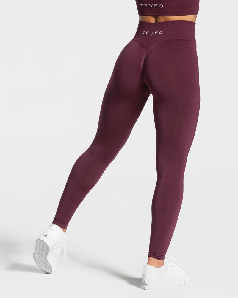 Teveo Statement Scrunch Leggings Purple | RIPQ2848