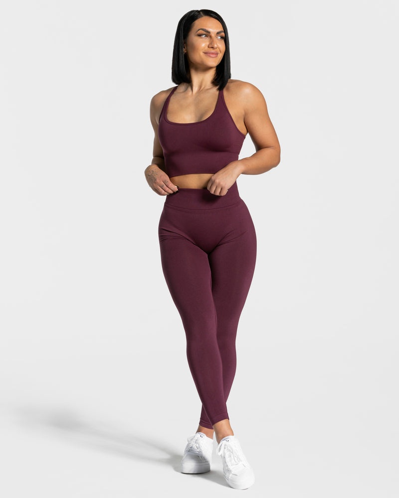 Teveo Statement Scrunch Leggings Purple | RIPQ2848