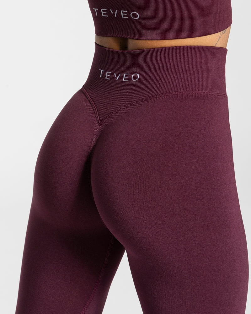 Teveo Statement Scrunch Leggings Purple | RIPQ2848