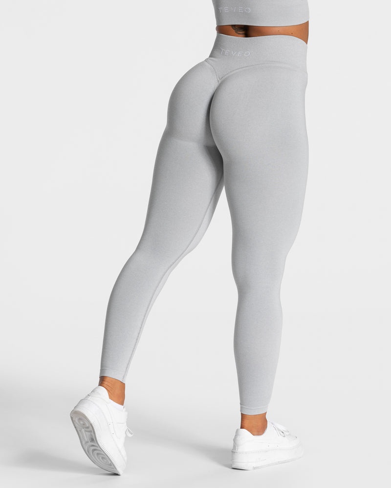 Teveo Statement Scrunch Leggings Light Grey | CESV0401