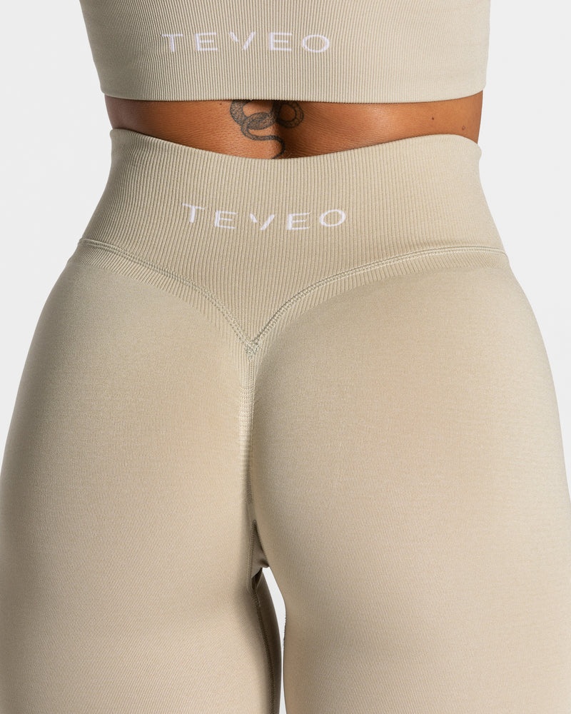 Teveo Statement Scrunch Leggings Brown | KKEL2417