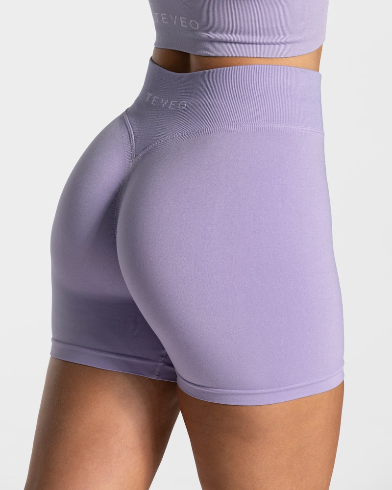 Teveo Statement Scrunch Short Purple | YCYB8528