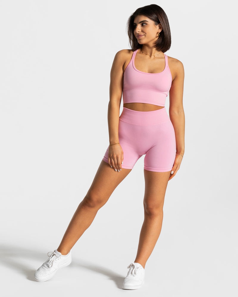 Teveo Statement Scrunch Short Pink | YKOQ6768