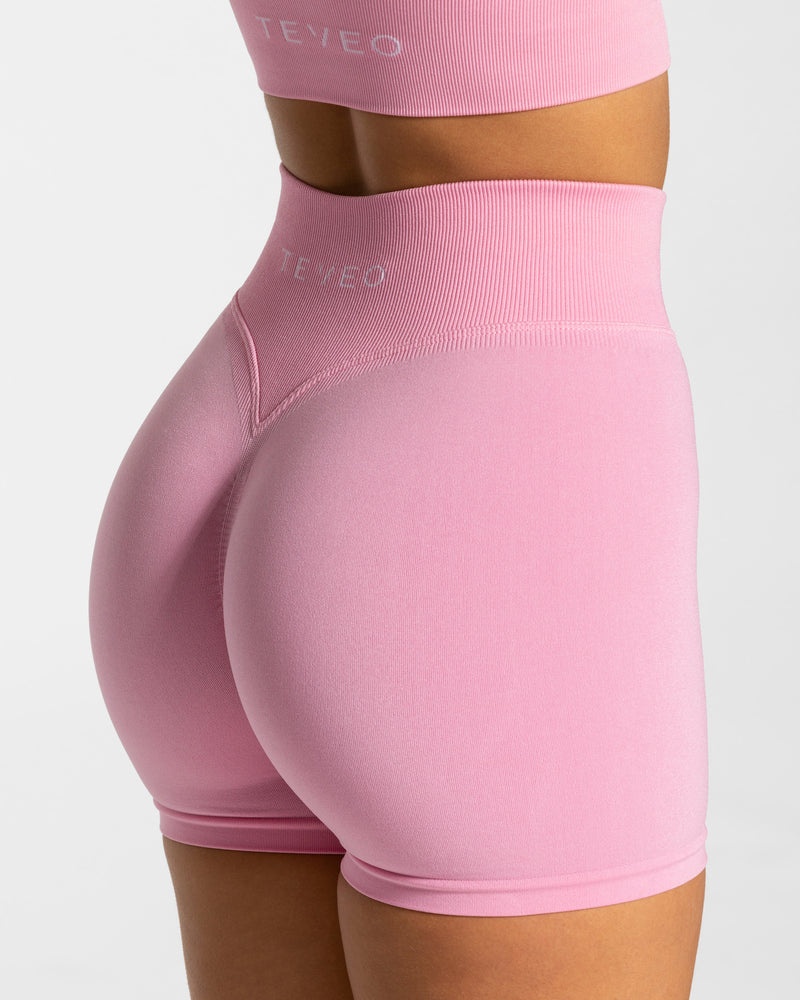 Teveo Statement Scrunch Short Pink | YKOQ6768