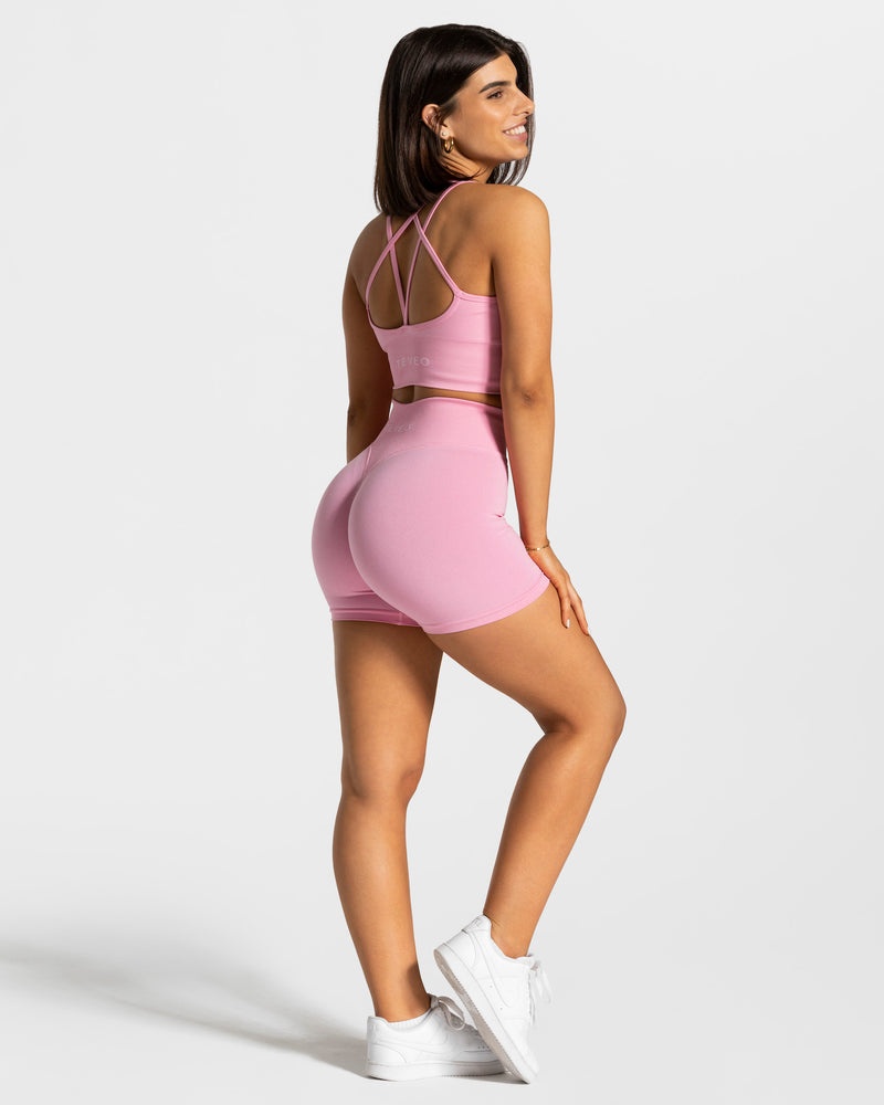 Teveo Statement Scrunch Short Pink | YKOQ6768