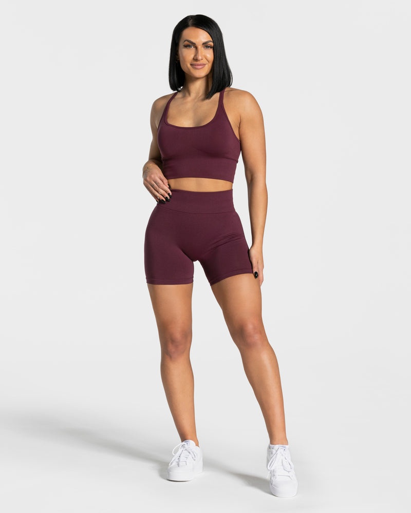 Teveo Statement Scrunch Short Purple | XFIV9434