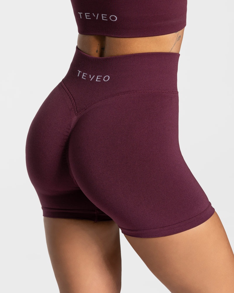 Teveo Statement Scrunch Short Purple | XFIV9434