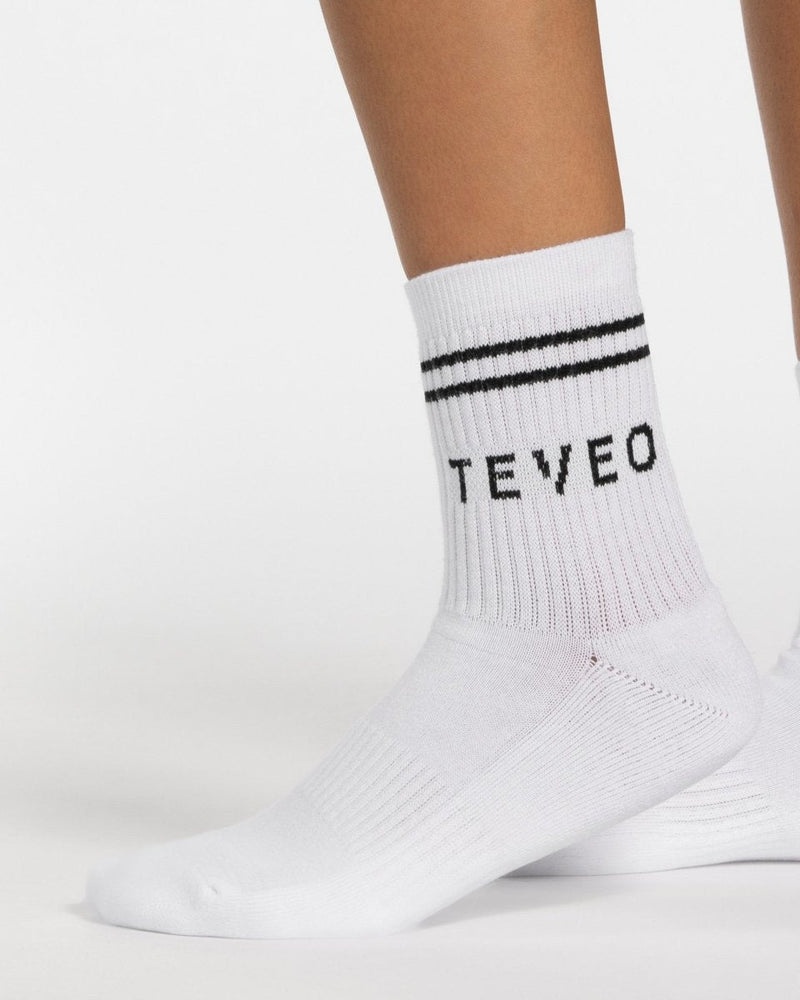 Teveo Crew Socks (2pcs) White | BXYH3783