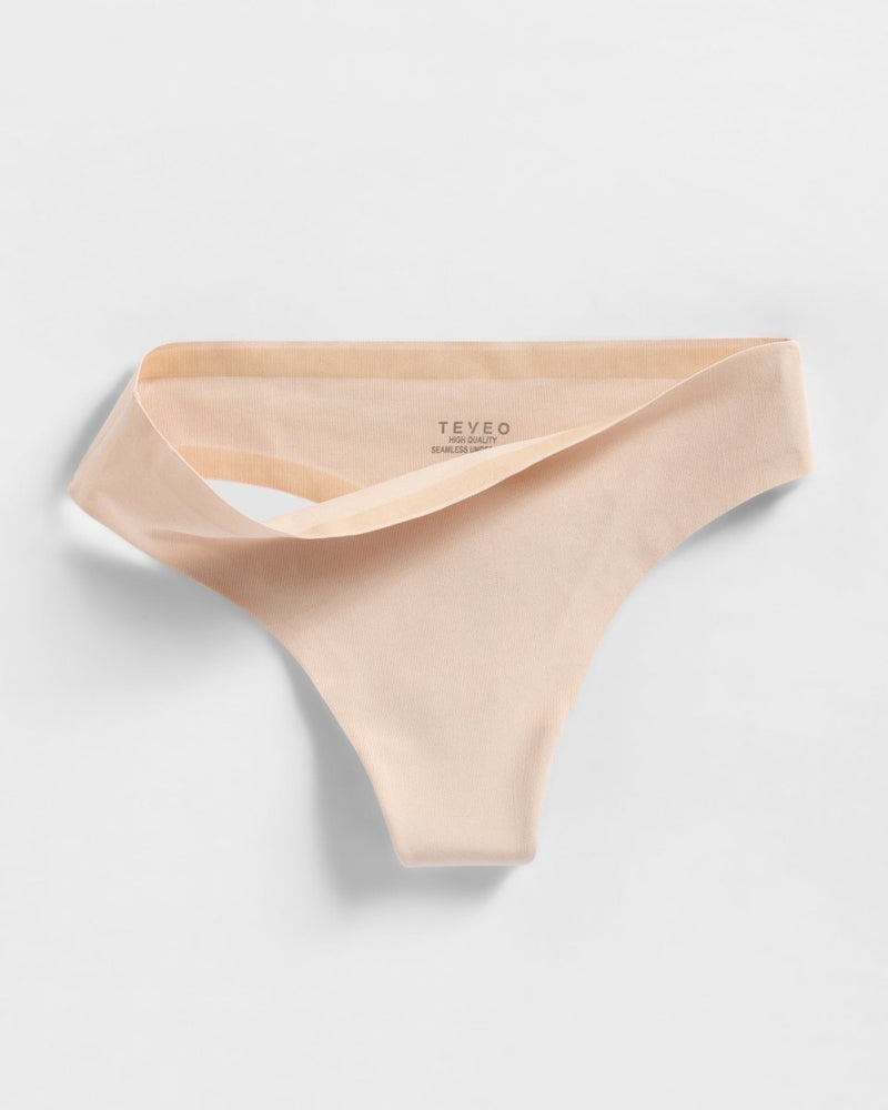 Teveo Seamless Thong (2s) Beige | WHUD9481