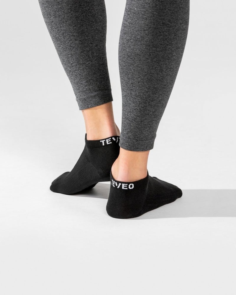 Teveo Sneaker Socks (2pcs) Black | ABPA8458