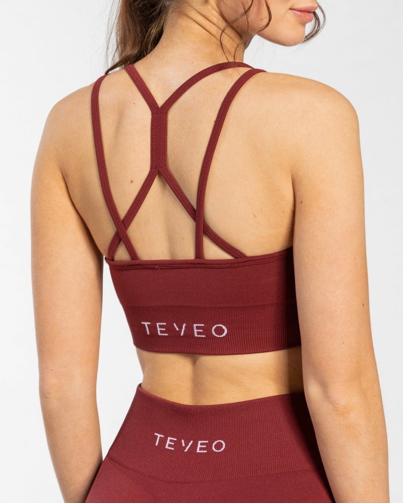 Teveo Timeless Scrunch Bh Burgundy Red | UQDL0281