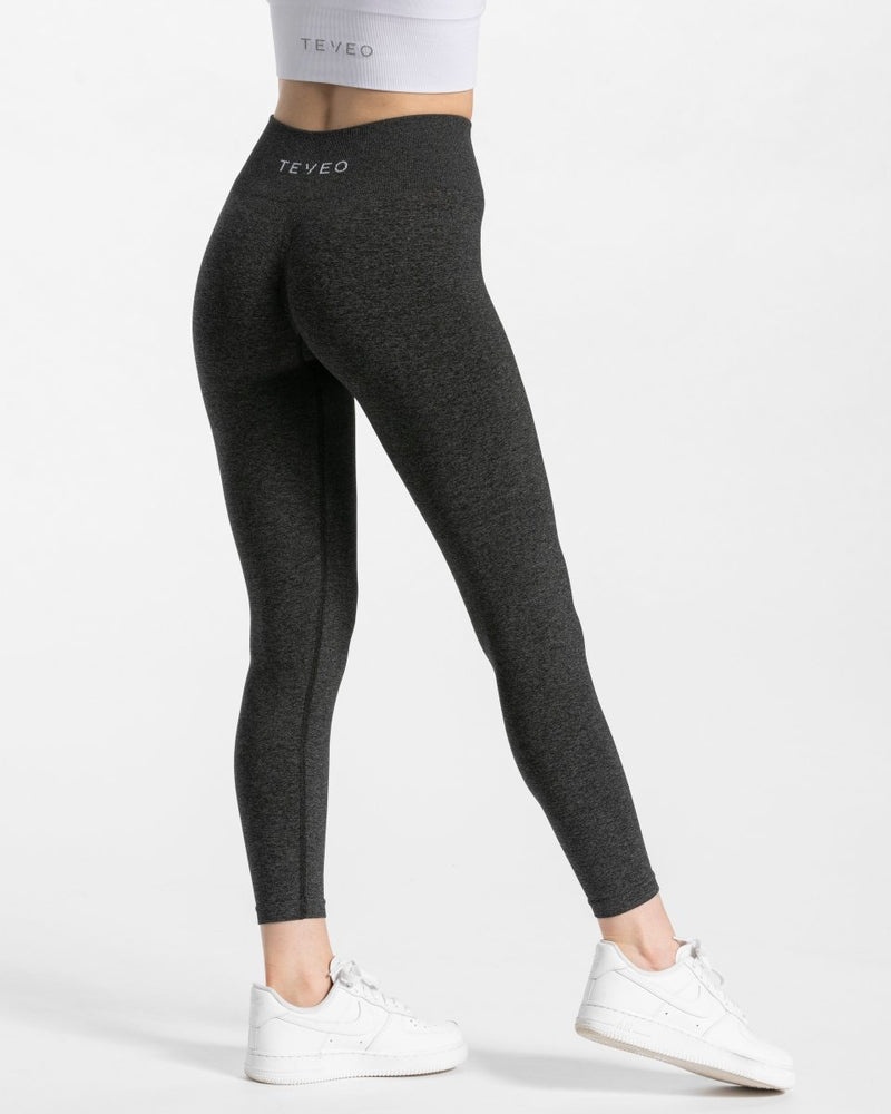 Teveo Timeless Scrunch Leggings Dark Grey | APBZ7920