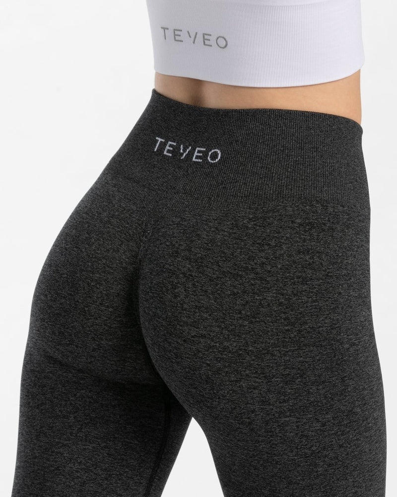 Teveo Timeless Scrunch Leggings Dark Grey | APBZ7920