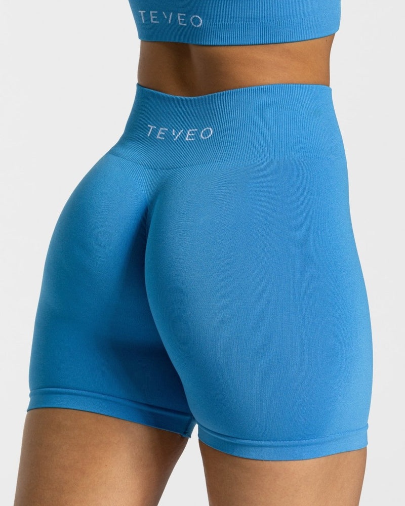 Teveo Timeless Scrunch Short Blue | POLN2084