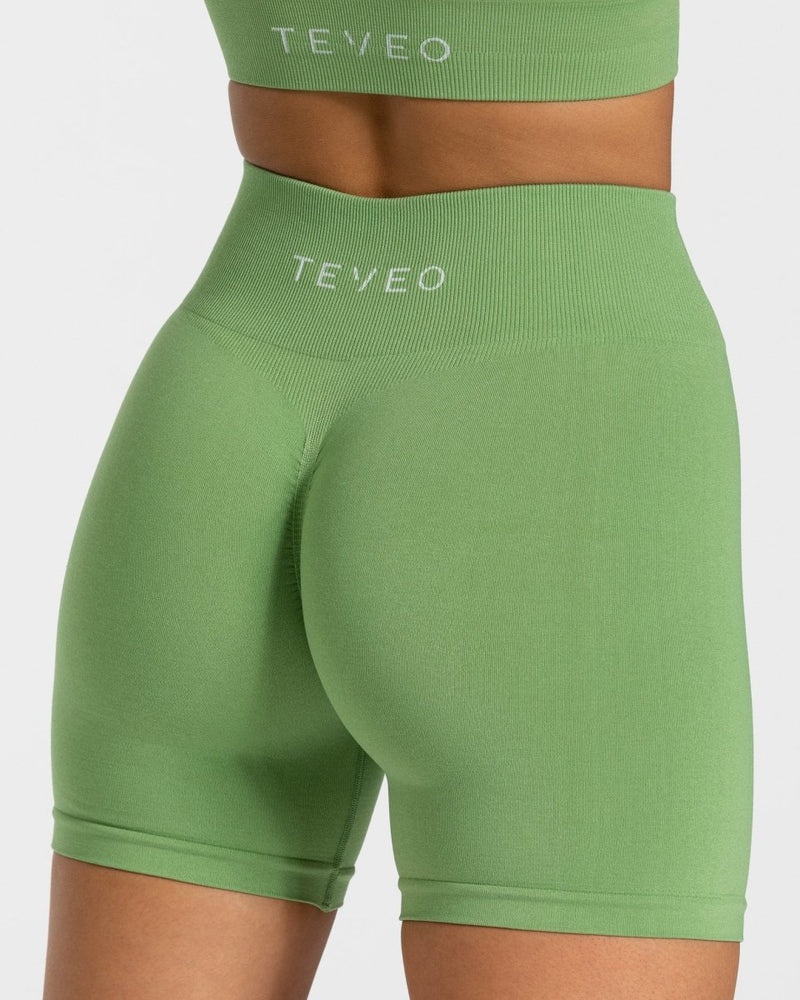 Teveo Timeless Scrunch Short Olive | SNJU6758