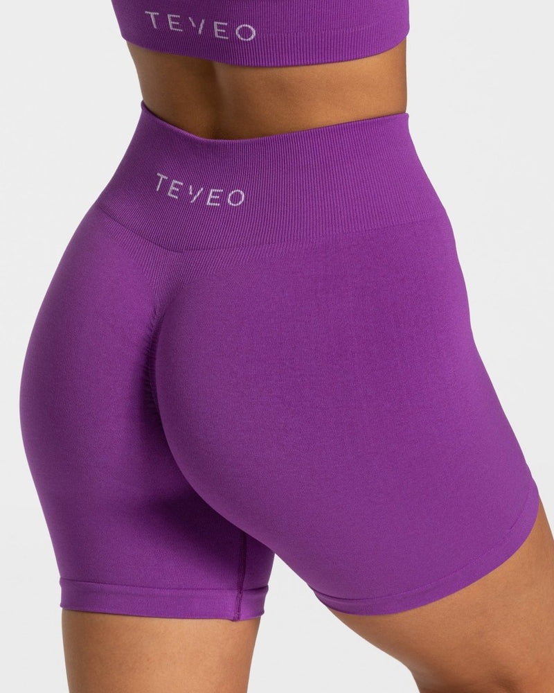 Teveo Timeless Scrunch Short Purple | DCBK3843